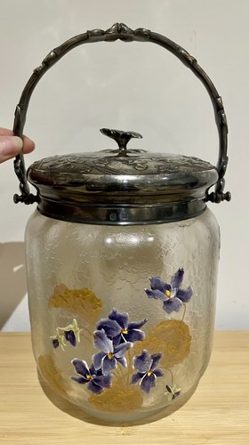 Mont joye enamel violet glass - mont,