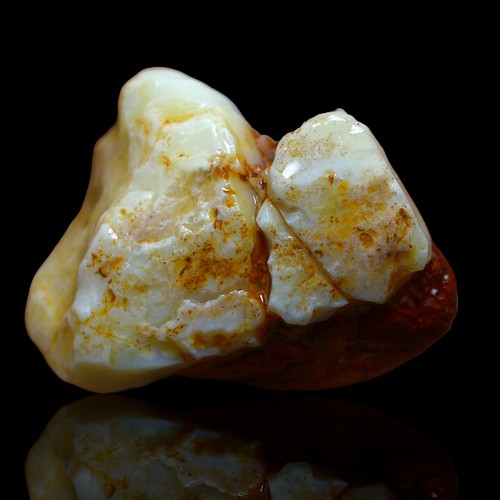 Natural fire opal - fire,