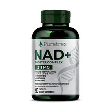 NAD+ Booster Complex with Trans-Resveratrol, 90 Capsules - Anti-Aging Support