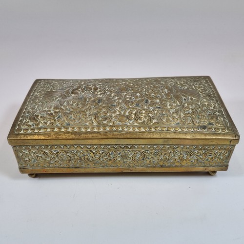 Antique indian embossed brass - indian?,