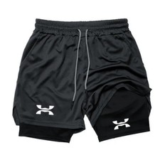 Men 2 in 1 Running Shorts Gym