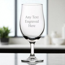 Personalised Engraved Draft Stemmed Pint Beer Glass 20oz (57cl)