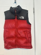 The North Face 700 Down Gilet Men’s XS / Red Black / Puffer Vest / Nuptse