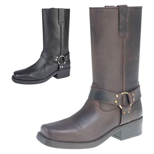 Mens leather pull western - mens, on