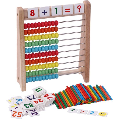 Wooden abacus for kids - kids, 100