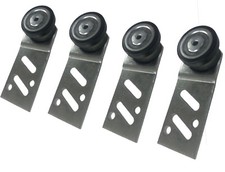 4 X HOT CUPBOARD STRAIGHT REAR SLIDING DOOR RUNNER NYLON BEARING HANGER WHEEL 
