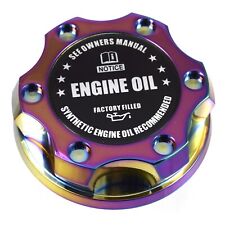 V2 Neo Chrome Oil Cap Filler Black Engine Oil For Nismo GTR 350z 370z 240SX