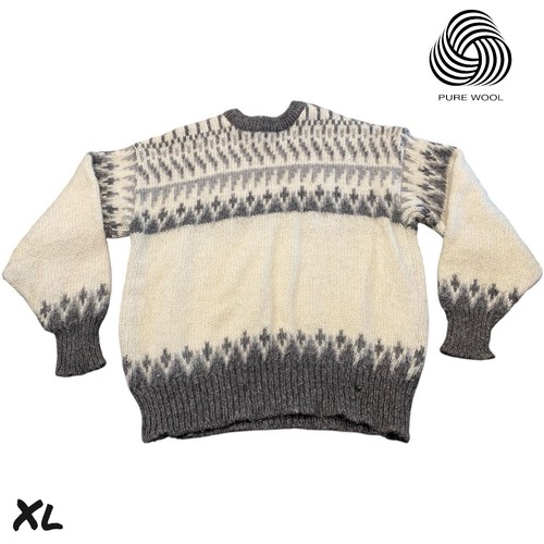 Vtg 80s pure wool fair - fair, isle