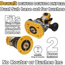 Dewalt DCW600 DCW604 DNP612 Sub-Bases For Trend & Brass Guide Bushes -INC P&P