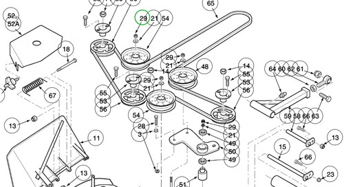 Scag mower deck drive - , belt