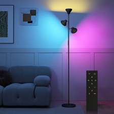 HOMCOM RGB Floor Lamp with 3