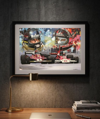 James hunt niki lauda a3 - hunt, &