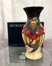 Moorcroft 'Anna Lily' Vase Boxed  by Designer Nicola Slaney 1st Quality