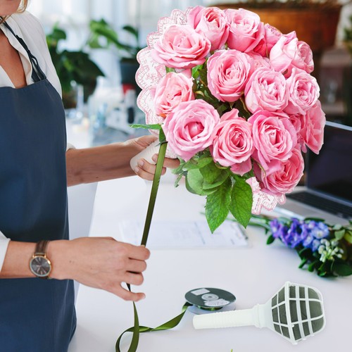 Pcs hand flower diy holder - 4,