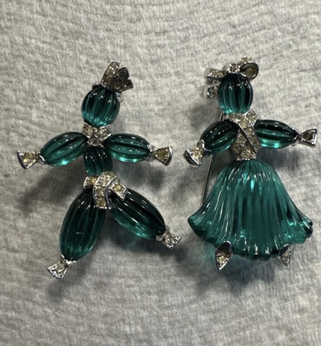 Vtg 1949 green molded - green, art