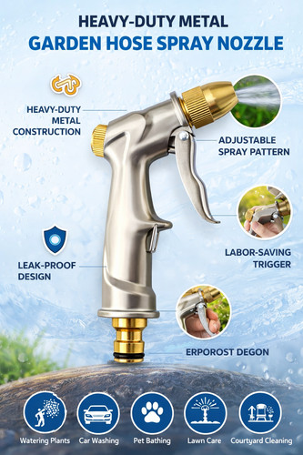 Garden hose spray - heavy, duty