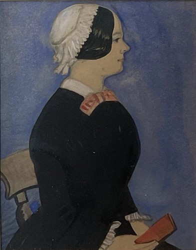 Antique naive portrait - antique,