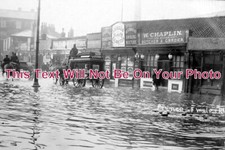NF 366 - Horse Drawn Hearse, Prince Of Wales Road, Norwich Floods, Norfolk