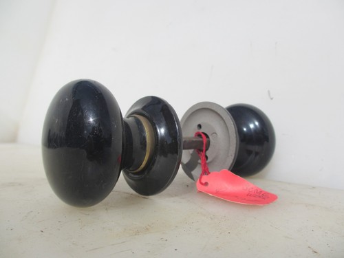 Antique ceramic door knobs - ceramic,