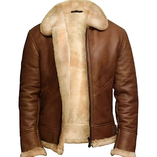 Men brown raf bomber - men's, b3