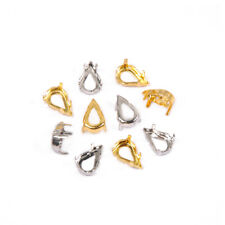 4300 Pear Shaped Copper Settings DIY Sewing Silver Gold Claw Strass Rhinestones