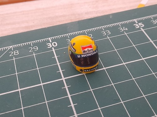 Ayrton senna helmet scale - ayrton, 1:18