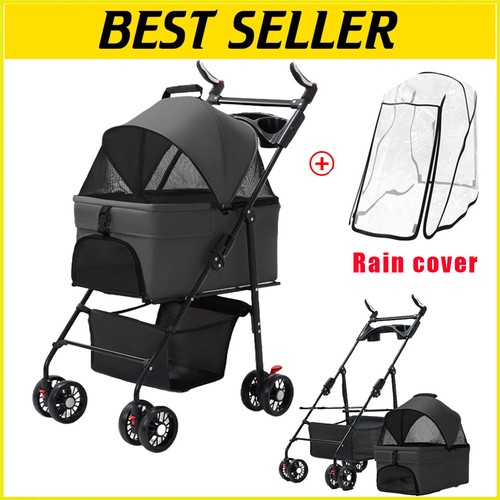 Large pet dog - pet, stroller