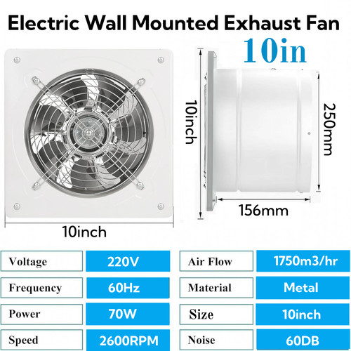 10in wall mounted industrial - mounted,