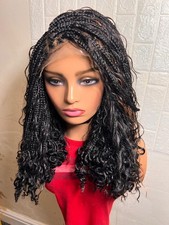 Short Knotless Single Braided Wig For Women With Adjustable Band For Glueless