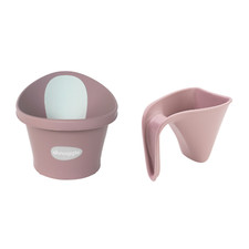 Shnuggle Newborn Baby Bath and Washy Rinsing Jug Bundle | Blossom