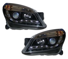 Black LED DRL Projector