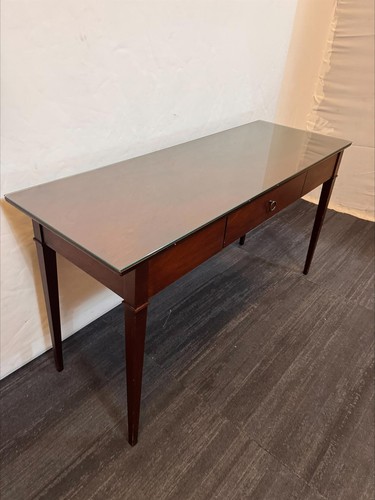 Large mahogany console desk - large,