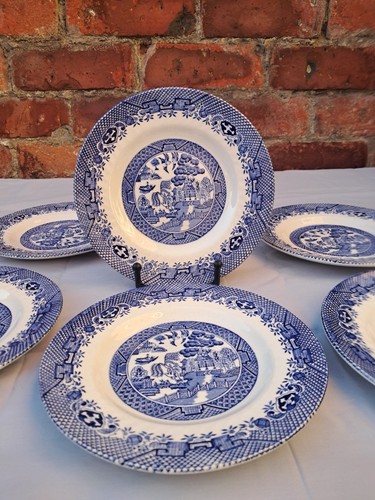 Vintage set six - six, blue