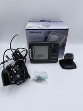 Lowrance Mark-5x Pro Fish Finder w/ Transducer, Mount & Cables Tested Works