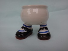 Carlton Ware Walking Ware Egg Cup Blue Stripe Socks