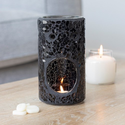Black crackle pillar - crackle, oil