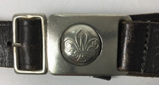 Vintage Boy Scout Leather Belt