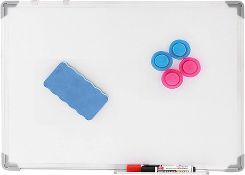Magnetic white board - white, includes