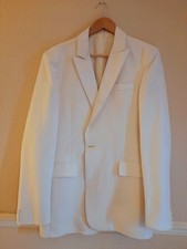 Men's Ivory White One Button