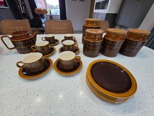 Hornsea Bronte Tea Suga Coffee Biscuit set  70s retro vintage