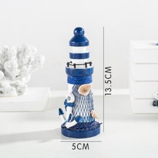 Mini Wooden Lighthouse Ornament Nautical Lighthouse Decor Statue Craft Gift
