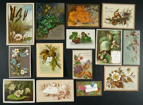 Antique scraps cards - 14,