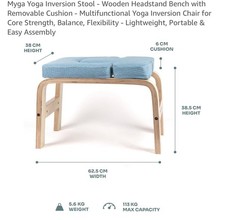 Yoga Chair Inversion Bench Stool Black, Fitness Workbench for Home Gym