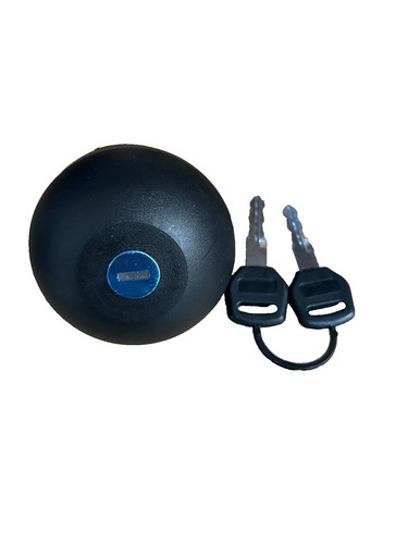 Locking fuel cap - with, for