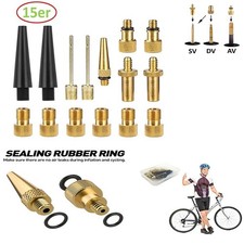 Brass Adaptor Schrader To Presta Bicycle Valve Converter Bike Pump Connector