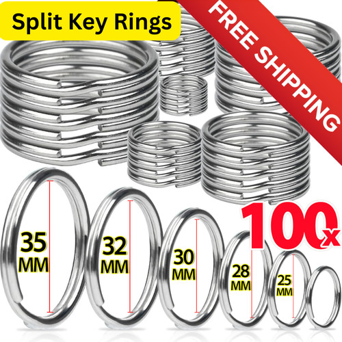 Stainless steel split key - split,
