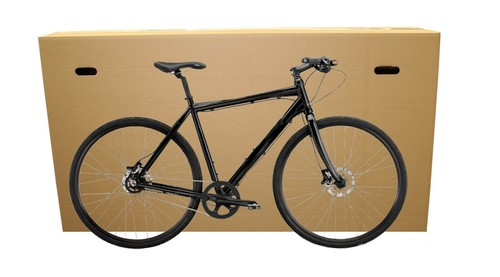 Cardboard bike box - cardboard,