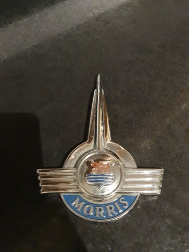 Vintage chrome morris bonnet - morris,