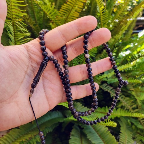 Buffalo horn prayer - prayer, beads