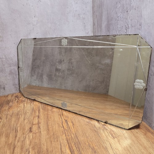 Vintage art deco bevelled edge - art,